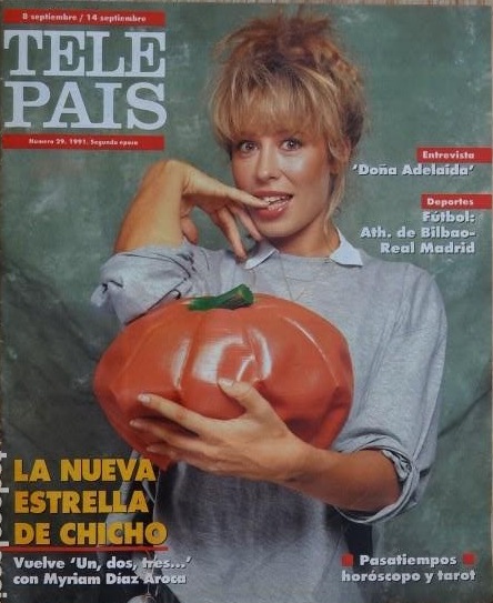 Miriam Díaz-Aroca presentadora de la 7ª y 8ª etapa del Un, dos, tres